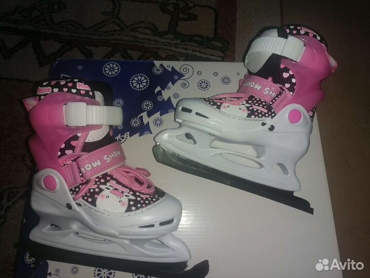 Коньки раздвижные размер 26-29