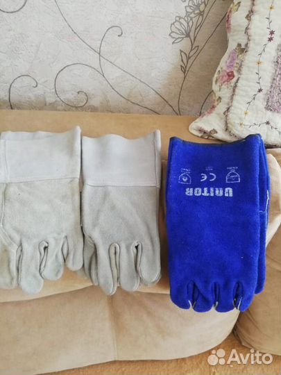 Перчатки новые рабочие натур замша