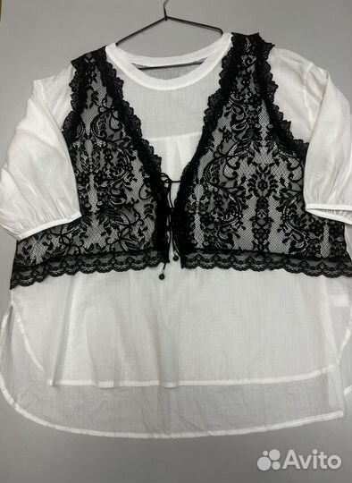 Блузка женская белая р 52-54