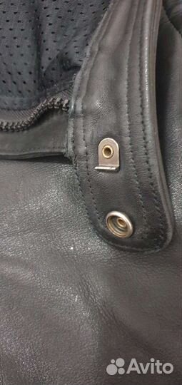 Брюки кожаные/Мото штаны кожаные