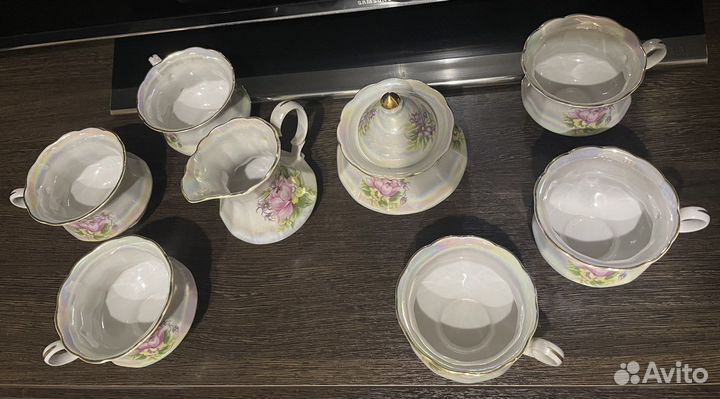 Чайный фарфоровый сервиз Коростень