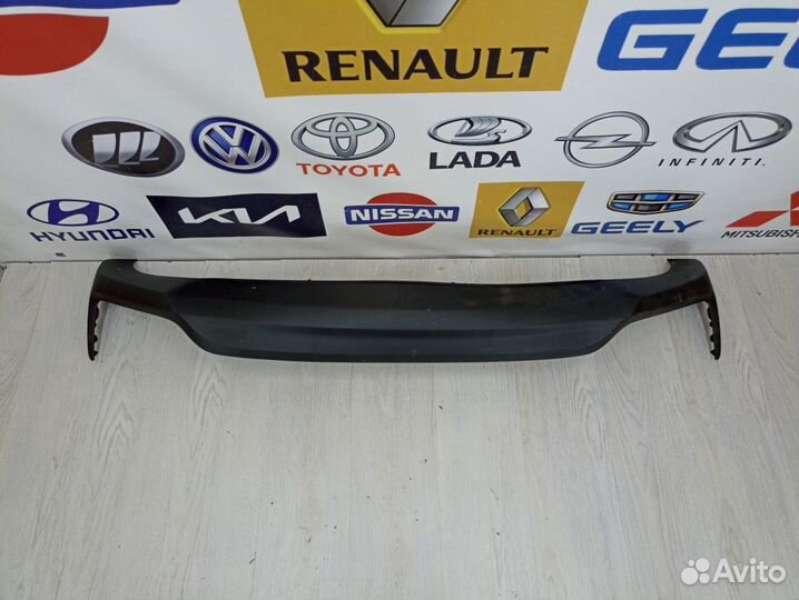 Накладка Молдинг заднего бампера Hyundai solaris 2