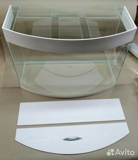 Аквариум полукруглый 100 л с крышкой