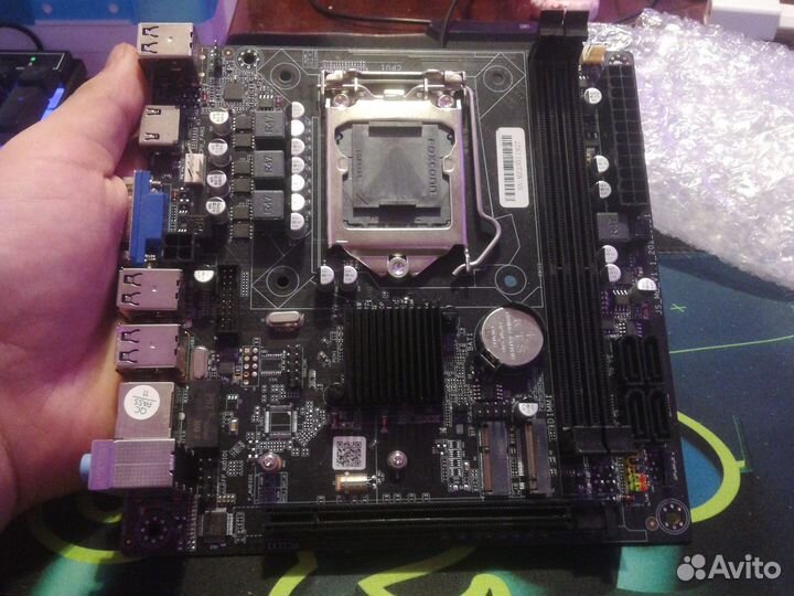 Материнская плата на 1155 сокете, 2 м. 2 слота