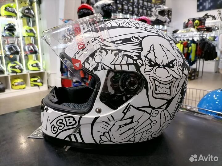Мото Шлем интеграл GSB G-349
