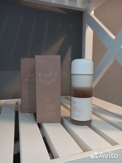 Веганская двухфазная крем-эссенция с чаем комбуча