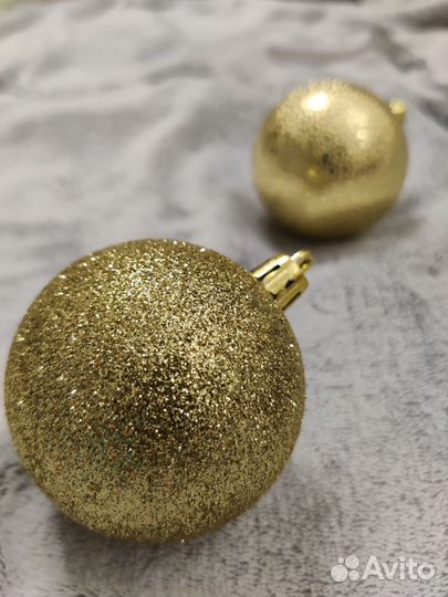 Ёлочные игрушки (Шары золотые )