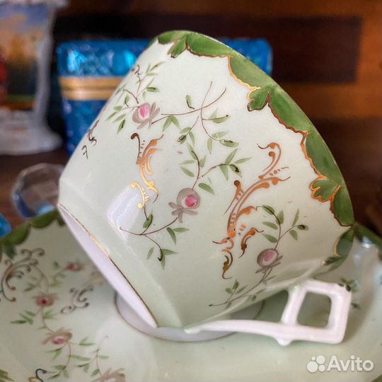 Чайная пара Кузнецов Царская Россия