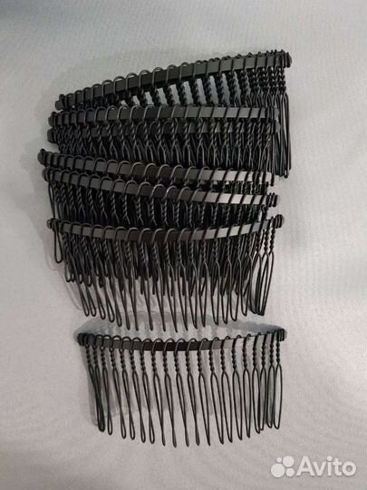 Гребень для волос, фаты. Черные 10 штук