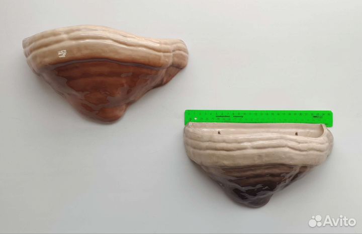 Кашпо для цветов настенное, керамика