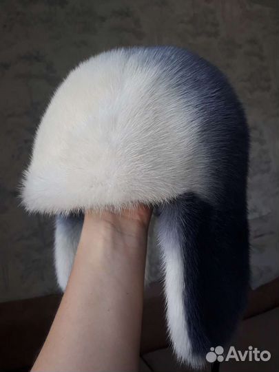 Шапка ушанка из кролика