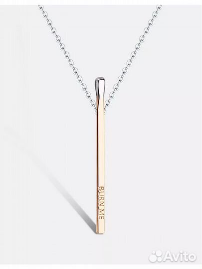 Ювелирные колье спичка золотистый, размер 50