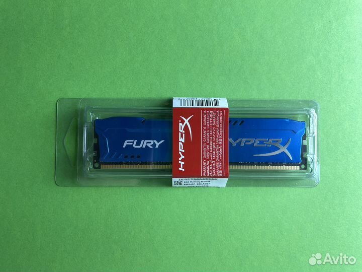 Ddr3 8gb 1600 mhz HyperX Fury Kingston Новая