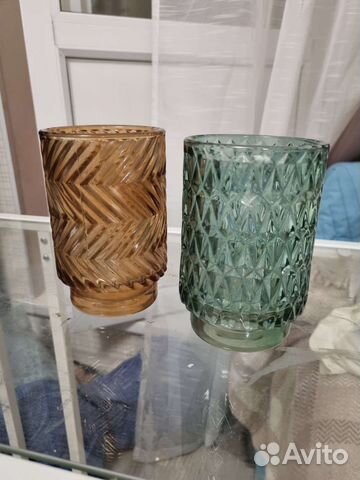 Ваза подсвечник стекло
