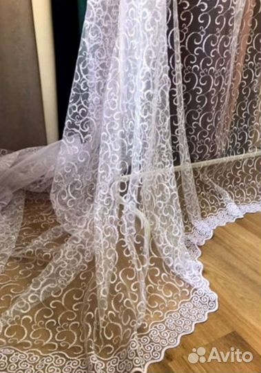 Тюль новый на отрез