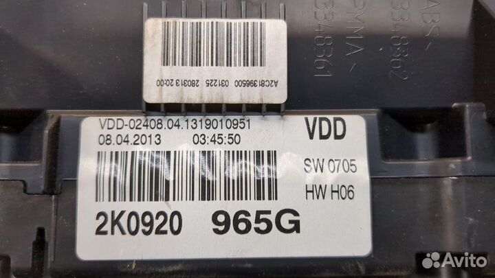 Щиток приборов Volkswagen Caddy, 2013