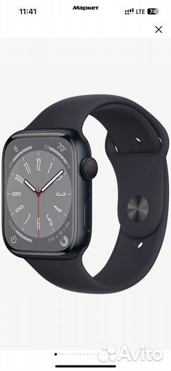 Часы apple watch 8 45 mm бу оригинал