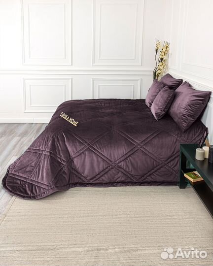 Бархатное покрывало Беллиссимо спелая слива