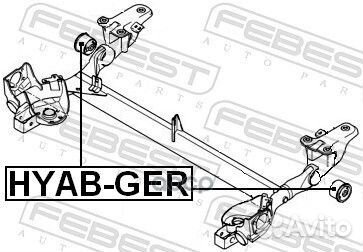 С/блок зад.балки hyundai getz 02- hyab-GER Febest