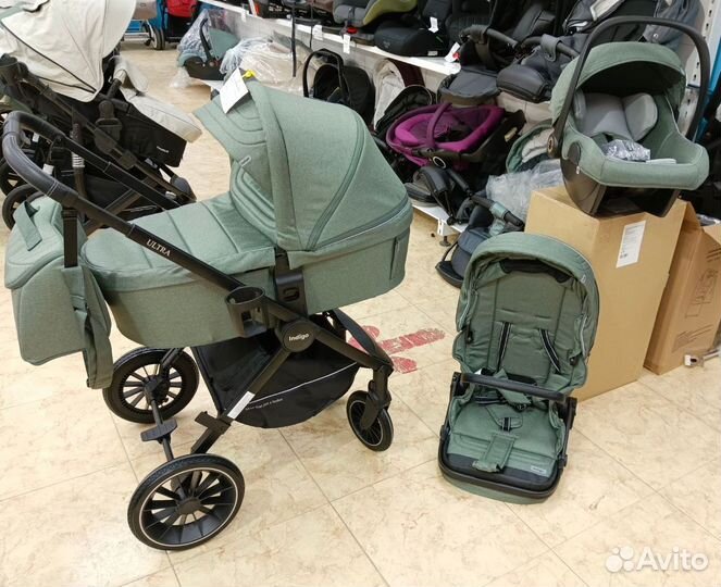 Коляска 3в1 компактная и надежная