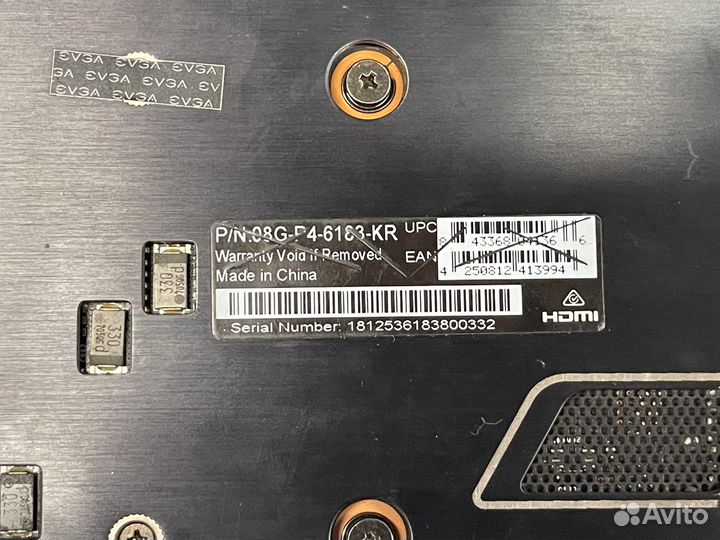 Видеокарта evga GeForce GTX 1080 SC gaming ACX 3.0