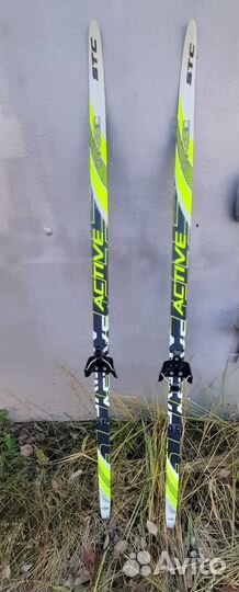 Лыжи детские 150см с палками