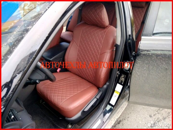 Чехлы Автопилот Toyota Camry v40 из экокожи Ромб