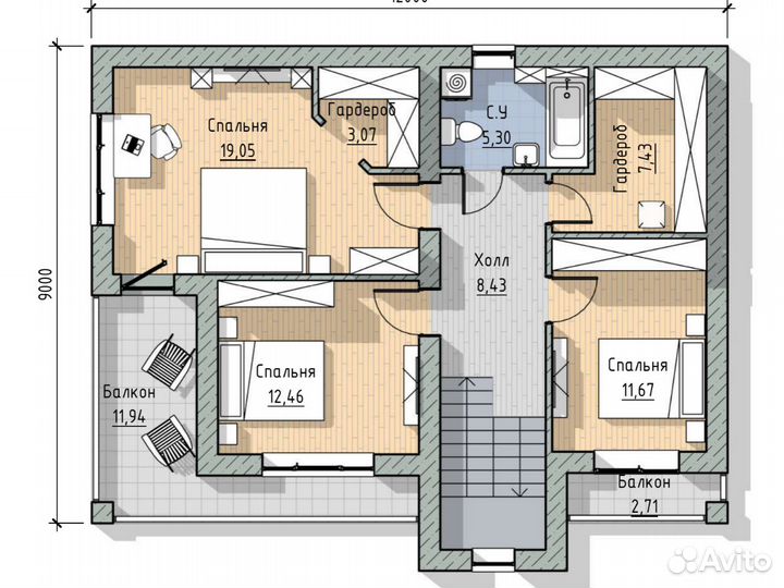 Строительство дома 220м² в ипотеку по проекту