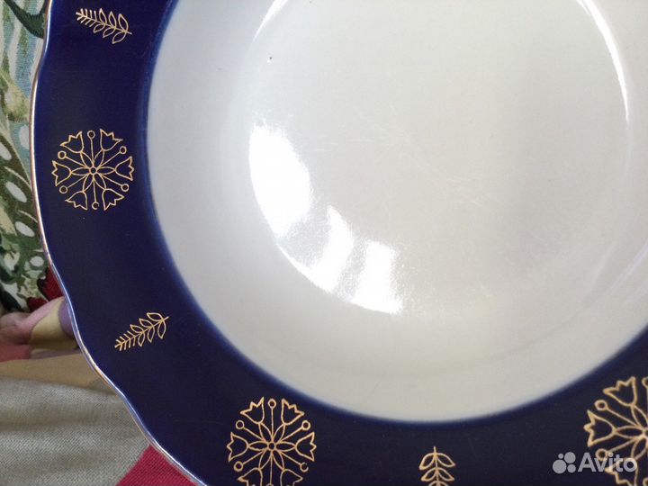 Тарелки Коростень СССР кобальт