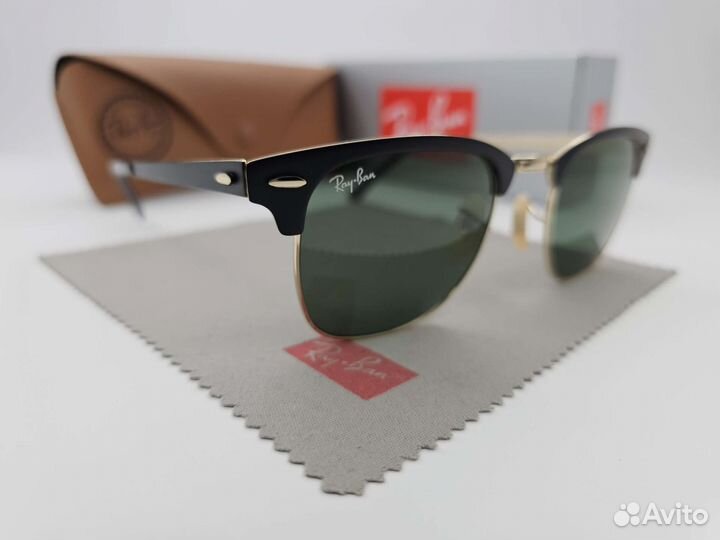 Очки Ray Ban Clubmaster 3716 187 Aluminium Green