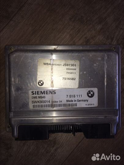 5WK90014 эбу bmw e46 2.5