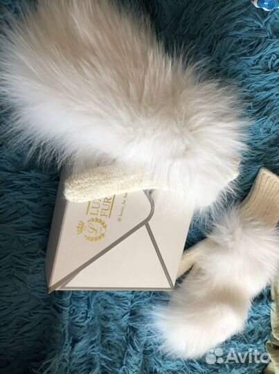 Варежки песец