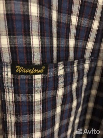 Рубашка мужская в клетку 54 размера