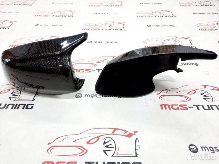 Крышки зеркал стиль BMW M5 F10 Карбон (Дорест)
