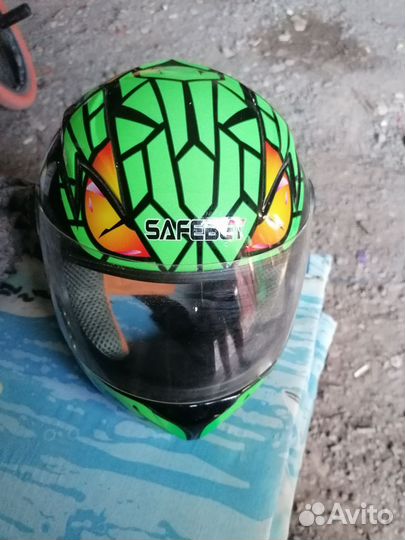 Подростковый мотошлем