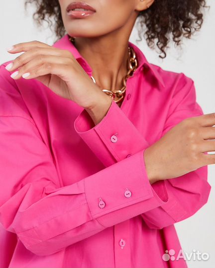 Женская рубашка 100% хлопок