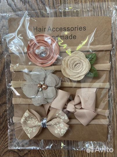 Повязка на голову для девочки до года