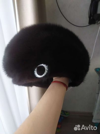 Берет женский норковый