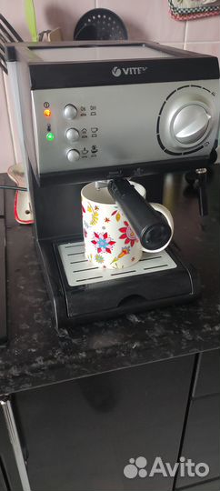 Кофеварка vitek VT-1511 BK, черный