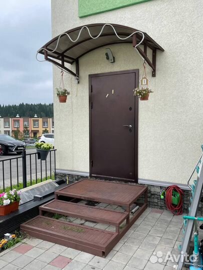 Козырек + Приставное крыльцо для дома, бани