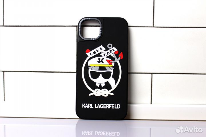 Чехол на iPhone 14/plus/pro/pro max karl и кот