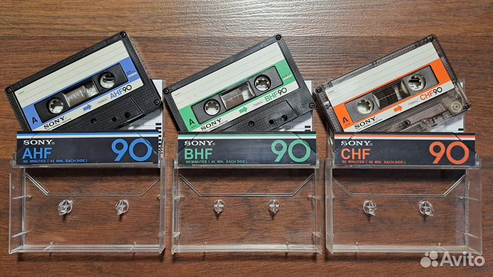 Аудиокассеты sony AHF90 BHF90 CHF90