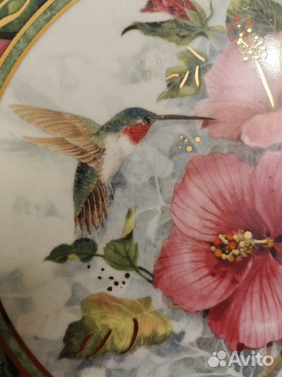 Тарелка птица колибри Royal doulton Англия