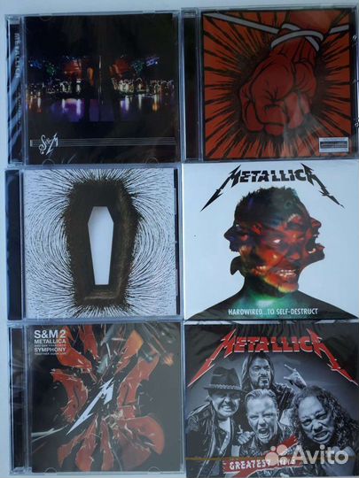 CD диски Metallica, Megadeth, Anthrax, Slayer