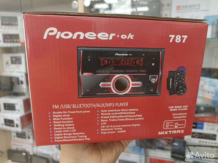 Магнитола 2DIN Pioneer новая