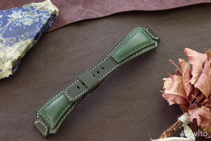 Люксовый ремешок для часов. Кожа. Авторская работа