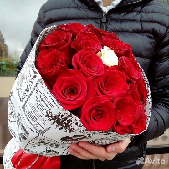 Цветы розы букет