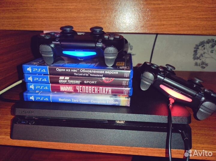 Пс 4 слим 1тр с играми