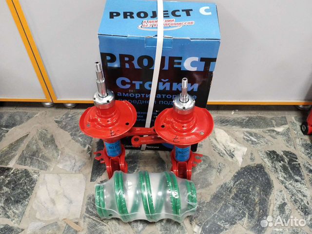 Стойки передние ваз 2170 с занижением -70мм