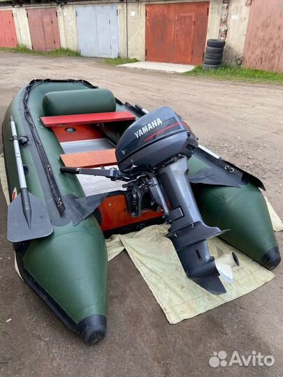 Лодка пвх stingray 320см (AL) c мотором yamaha 9.9
